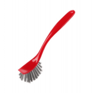 Cepillo para platos con raspador mango 25cm, cerdas 30mm